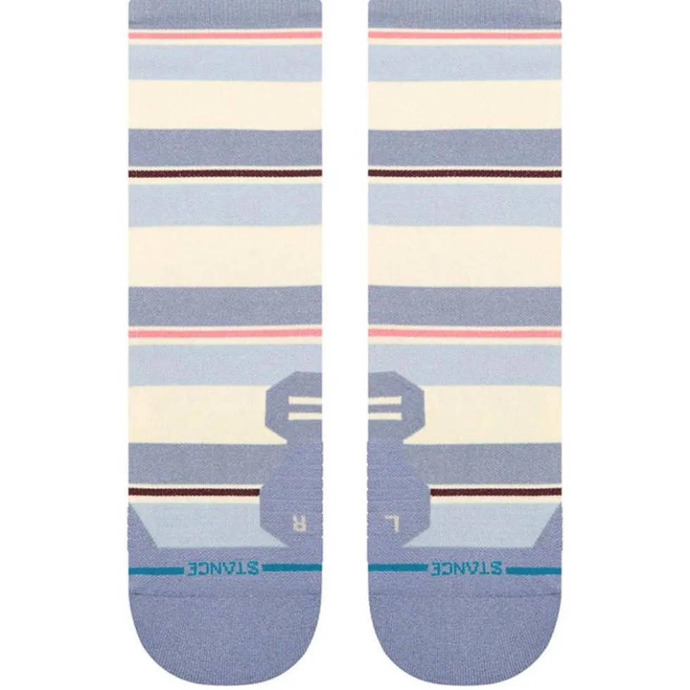 Calze Stance Perf Run Womens Crew Light Cushion Sock Milo Blue
