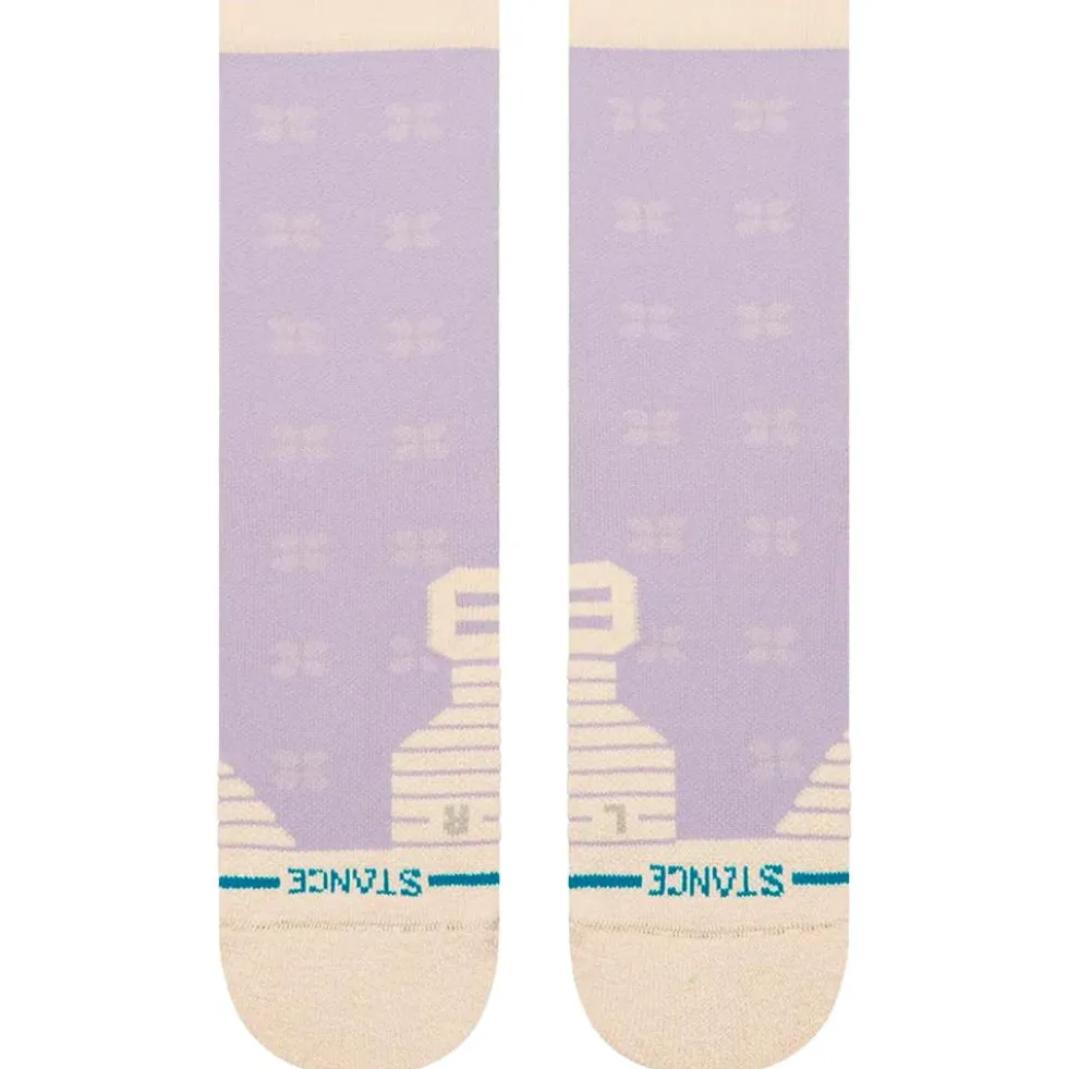 Calze Stance Perf Run Womens Crew Mid Cushion Sock Latta Lilac