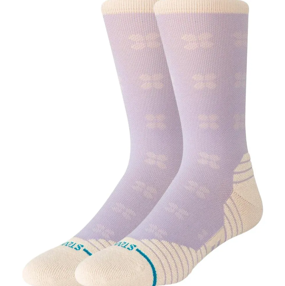 Calze Stance Perf Run Womens Crew Mid Cushion Sock Latta Lilac