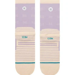 Calze Stance Perf Run Womens Crew Mid Cushion Sock Latta Lilac