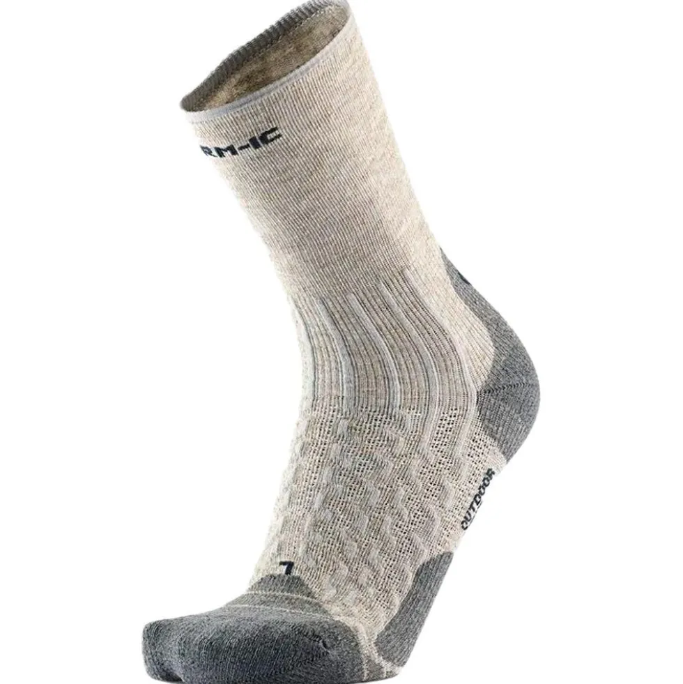 Calze Therm-Ic Outdoor Light Linen Crew Light Grey Charcoal