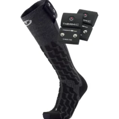 Calze Therm-Ic Powersock Set Heat Fusion Uni + S-Pack 700 Black Grey