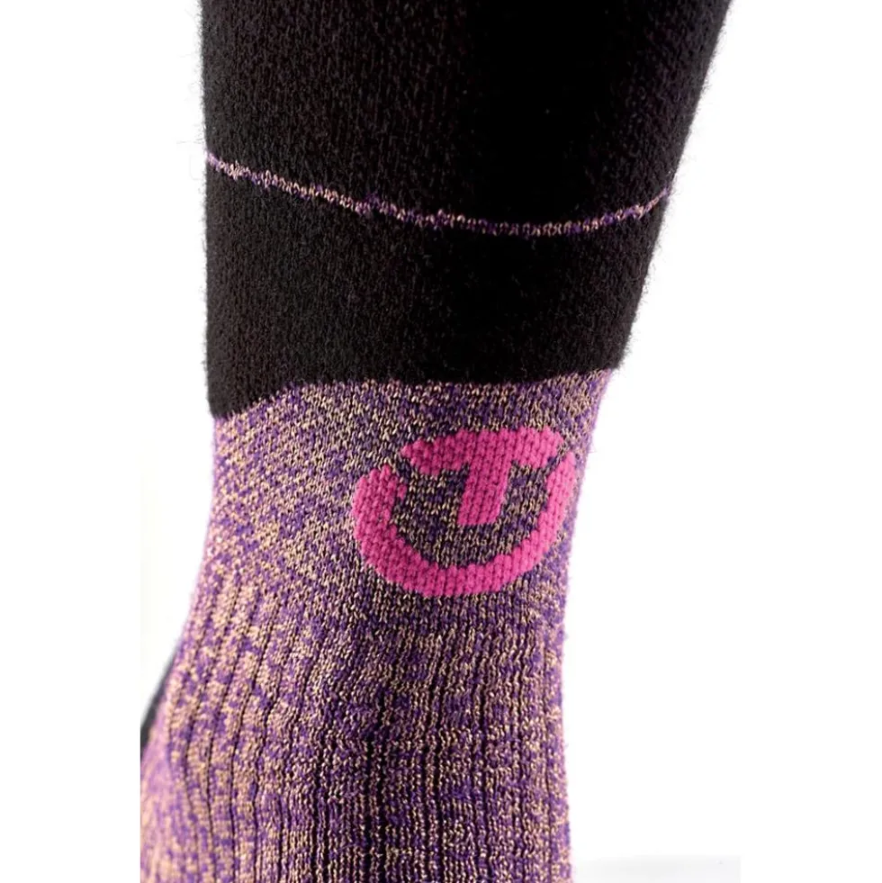 Calze Therm-Ic Ski Merino Reflector Women Fushia Gold