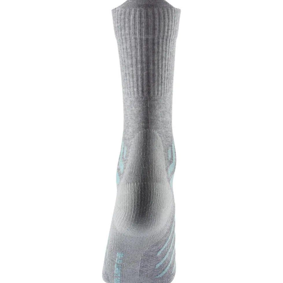 Calze Therm-Ic Trekking Cool Light Crew Lady Gris Clair Turquoise