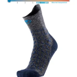 Calze Therm-Ic Trekking Ultra Cool Linen Crew Bleu Marine Gris