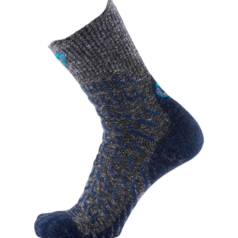 Calze Therm-Ic Trekking Ultra Cool Linen Crew Bleu Marine Gris