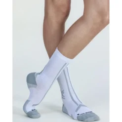 Calze X Socks Trail Run Discover Crew Arctic White Pearl Grey