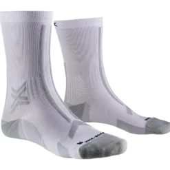 Calze X Socks Trail Run Discover Crew Arctic White Pearl Grey