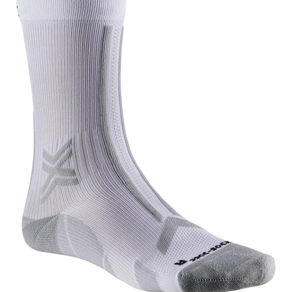 Calze X Socks Trail Run Discover Crew Arctic White Pearl Grey