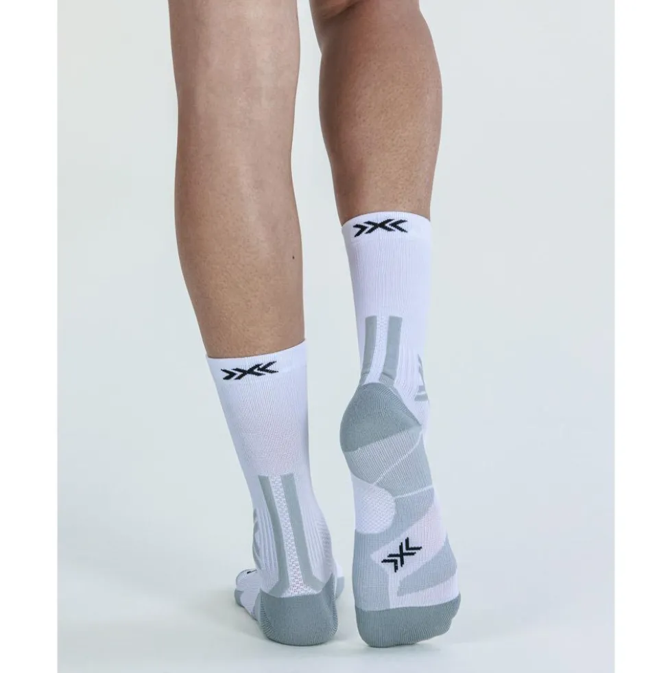 Calze X Socks Trail Run Discover Crew Arctic White Pearl Grey