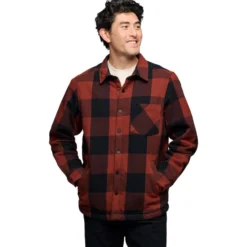 Camicia Black Diamond M Project Lined Flannel Red Black