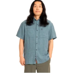 Camicia da trekking Black Diamond Scenic Route Short Sleeve Midnight Blue Glacier