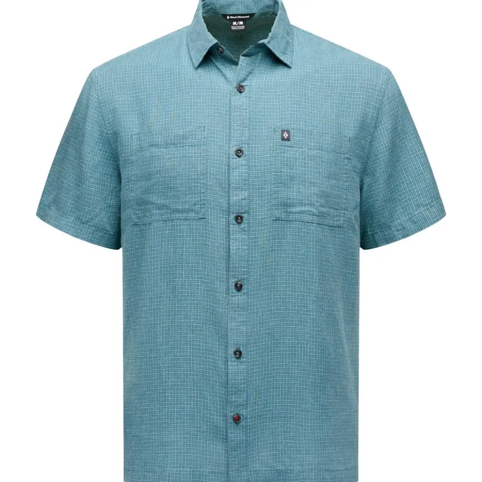Camicia da trekking Black Diamond Scenic Route Short Sleeve Midnight Blue Glacier