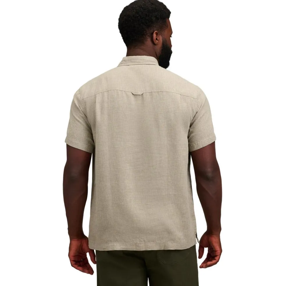 Camicia da trekking Black Diamond Scenic Route Short Sleeve Pine Smoke Chalk
