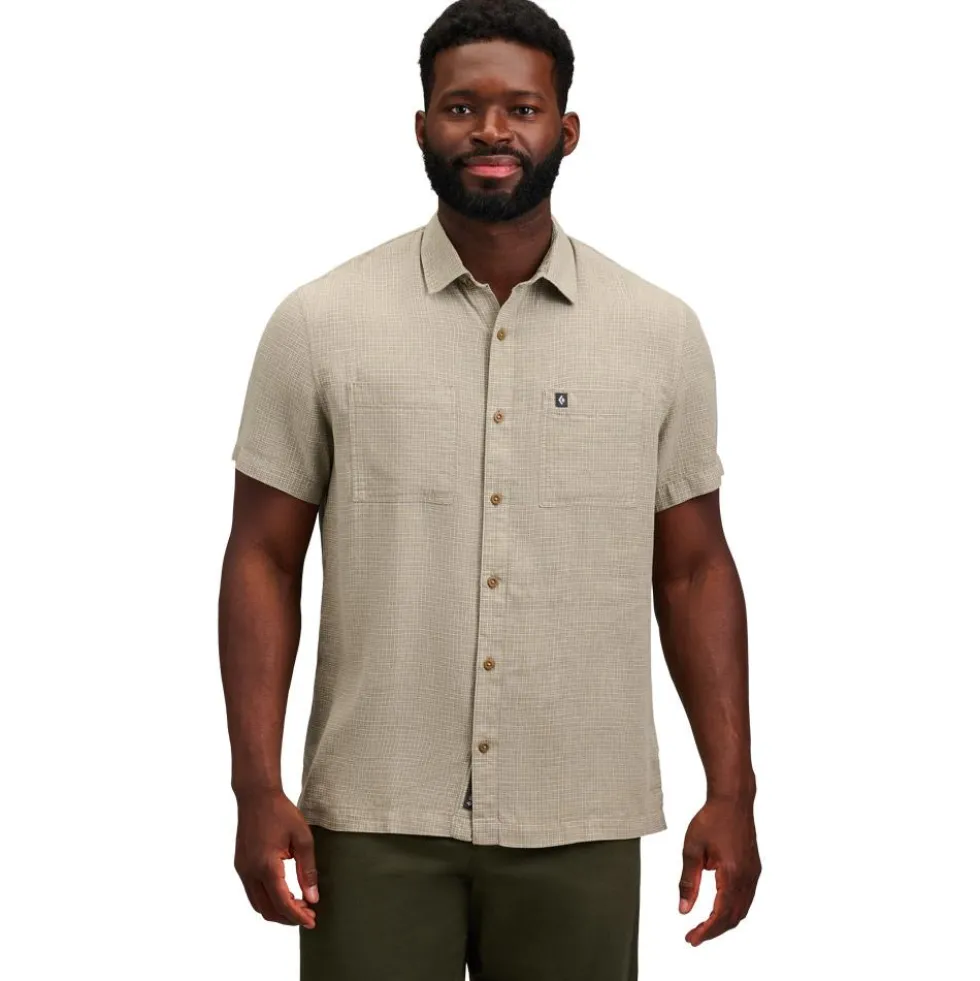 Camicia da trekking Black Diamond Scenic Route Short Sleeve Pine Smoke Chalk