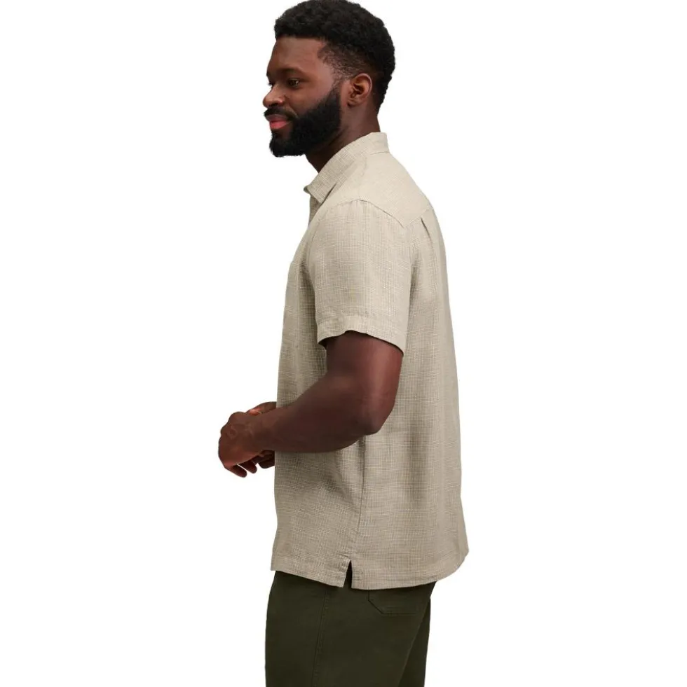 Camicia da trekking Black Diamond Scenic Route Short Sleeve Pine Smoke Chalk