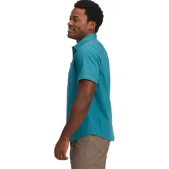 Camicia da trekking Black Diamond M Wingate Short Sleeve Shirt Creek Blue