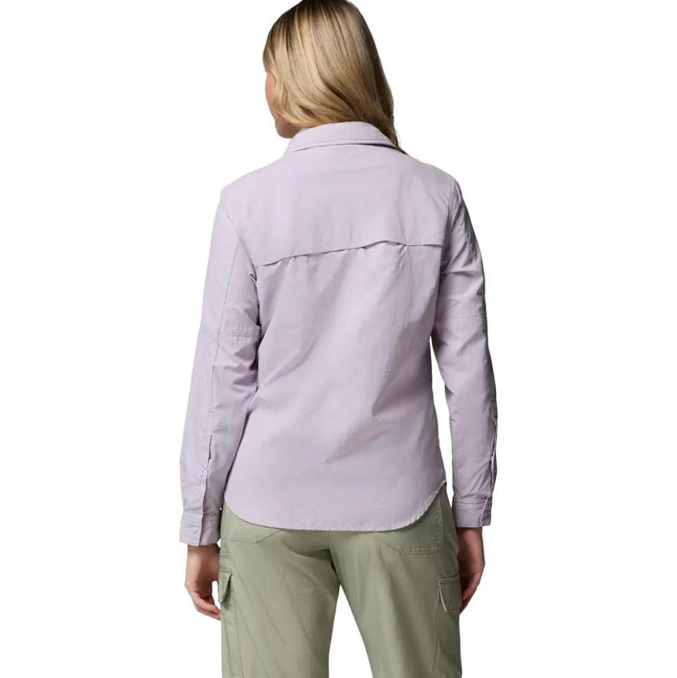 Camicia da trekking Columbia Skien Valley Long Sleeve Lavender Pearl