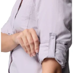 Camicia da trekking Columbia Skien Valley Long Sleeve Lavender Pearl