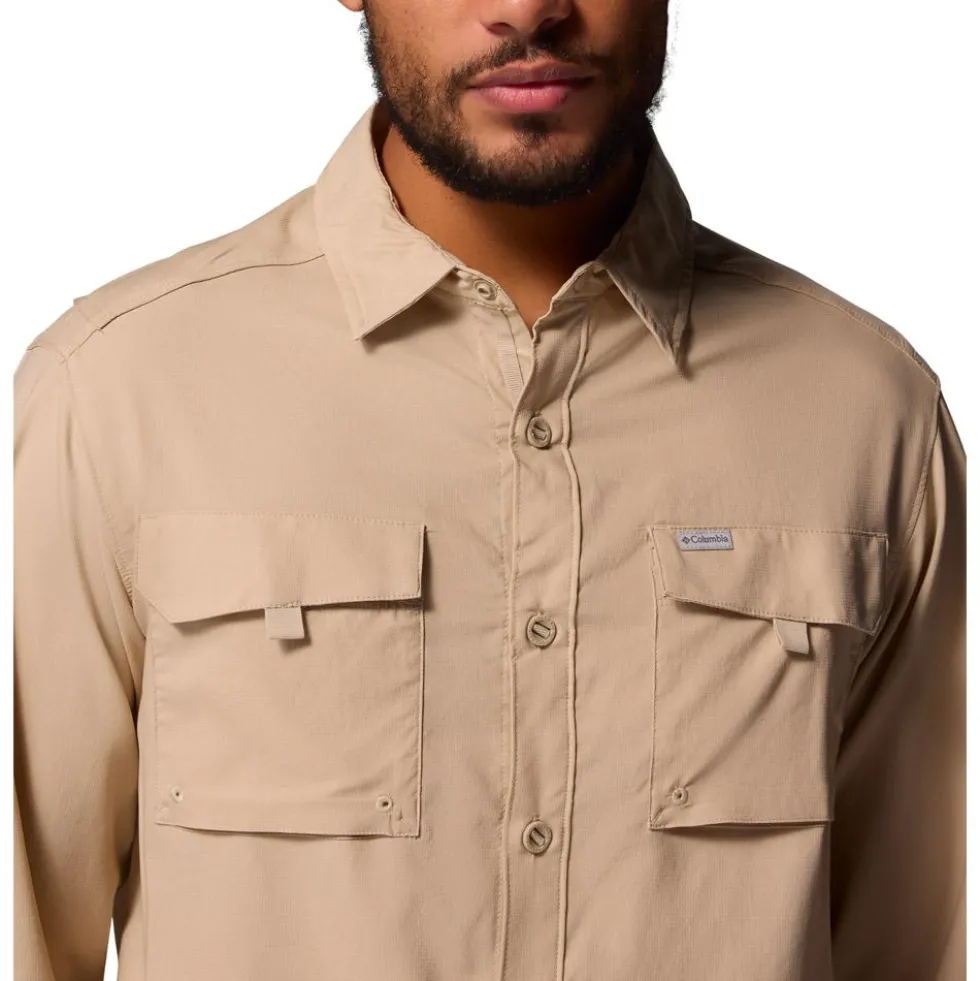 Camicia da trekking Columbia Silver Ridge Utility II Long Sleeve Ancient Fossil