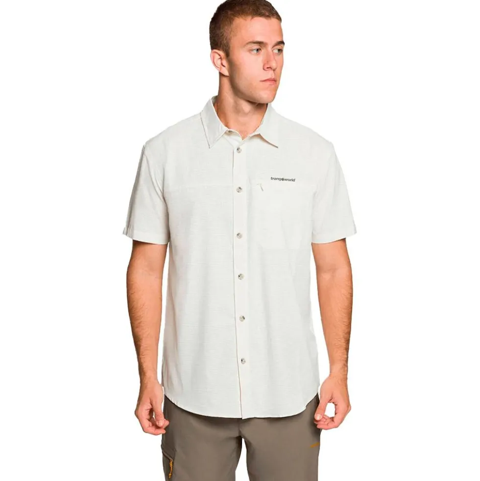 Camicia da trekking Trangoworld Esera DF White Onyx