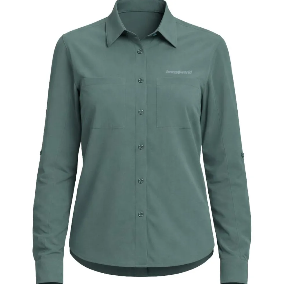 Camicia da trekking Trangoworld Ardones DF White Onyx