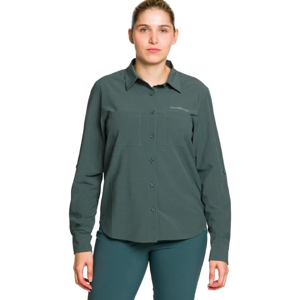 Camicia da trekking Trangoworld Ardones DF White Onyx