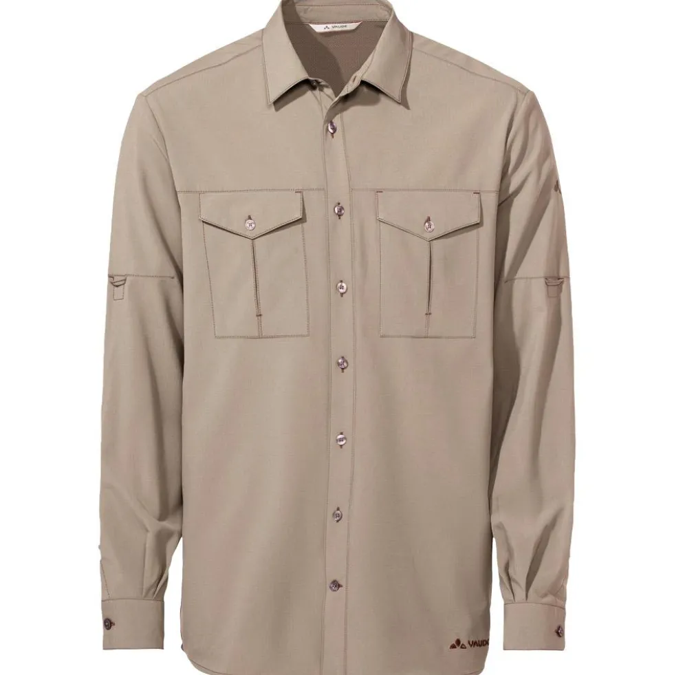 Camicia da trekking Vaude Men's Rosemoor L/S Shirt II Linen Uni
