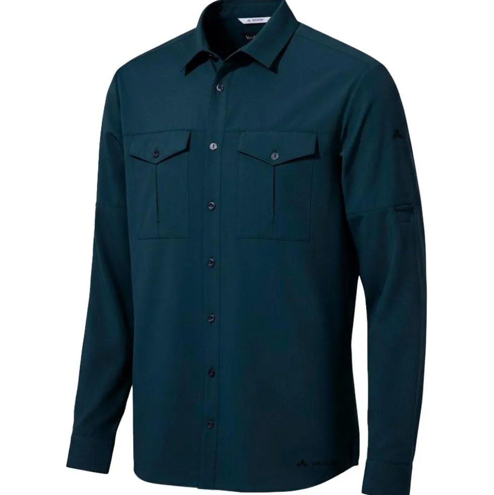 Camicia da trekking Vaude Men's Rosemoor L/S Shirt II Dark Sea Uni