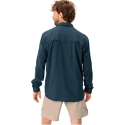 Camicia da trekking Vaude Men's Rosemoor L/S Shirt II Dark Sea Uni