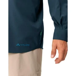 Camicia da trekking Vaude Men's Rosemoor L/S Shirt II Dark Sea Uni