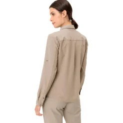 Camicia da trekking Vaude Women's Rosemoor Long Sleeve Shirt IV Linen