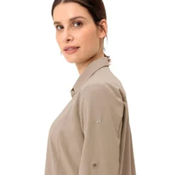 Camicia da trekking Vaude Women's Rosemoor Long Sleeve Shirt IV Linen