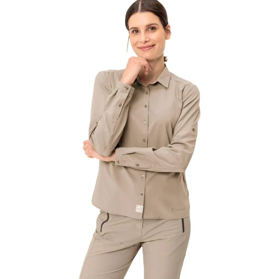 Camicia da trekking Vaude Women's Rosemoor Long Sleeve Shirt IV Linen