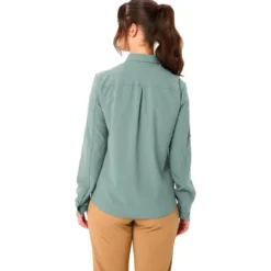Camicia da trekking Vaude Women's Rosemoor Long Sleeve Shirt IV Dusty Fern