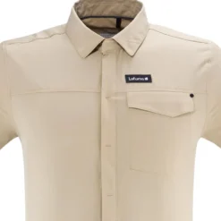 Camicia Lafuma Skim Plain Shirt Short Sleeve M Straw