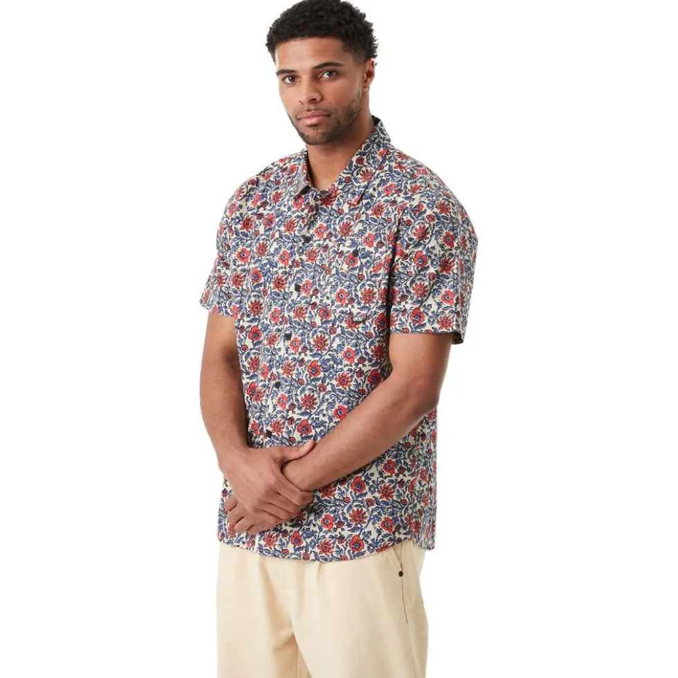 Camicia Picture Mataikona Short Sleeve Shirt Aster Print