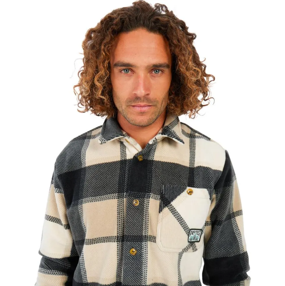 Camicia Protest PrtMitchel Outdoor Over Shirt True Black