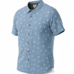 Camicia Vissla Ecology Marks Eco Short Sleeve Faded Denim