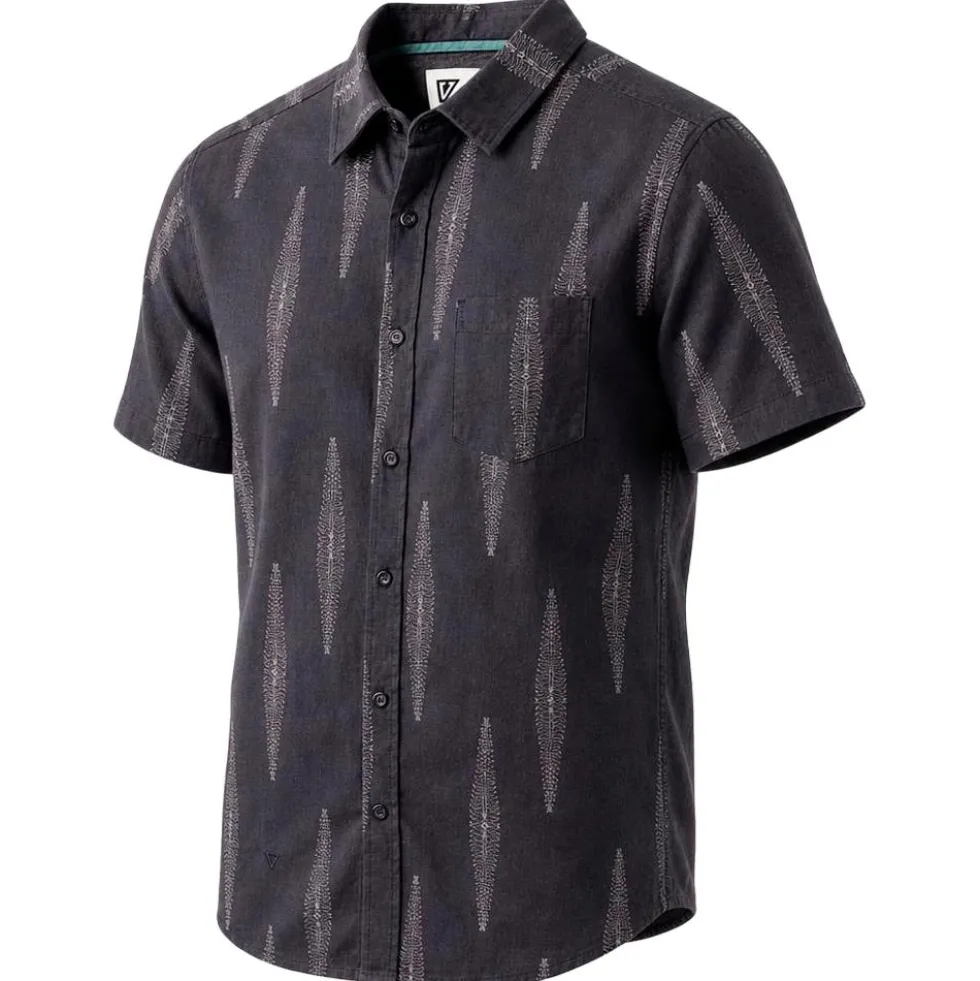 Camicia Vissla Seaside Eco Short Sleeve Shirt Phantom