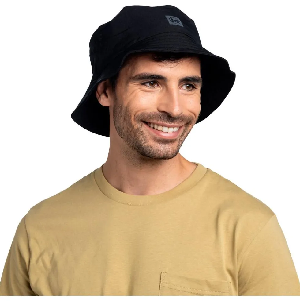 Cappelli da pescatore Buff Adventure Bucket Hat Solid Black
