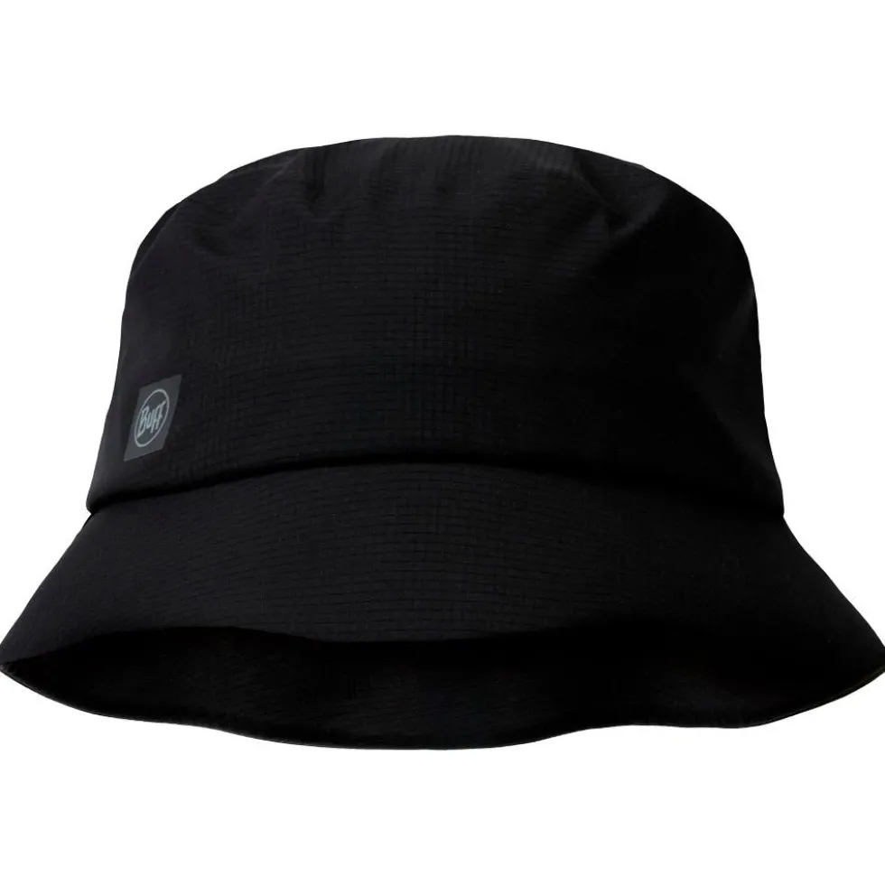 Cappelli da pescatore Buff Rain Bucket Hat Solid Black
