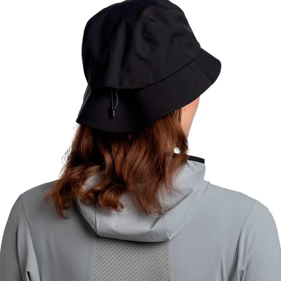 Cappelli da pescatore Buff Rain Bucket Hat Solid Black