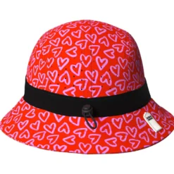 Cappelli da pescatore Curlynak Bob Running Red Heart