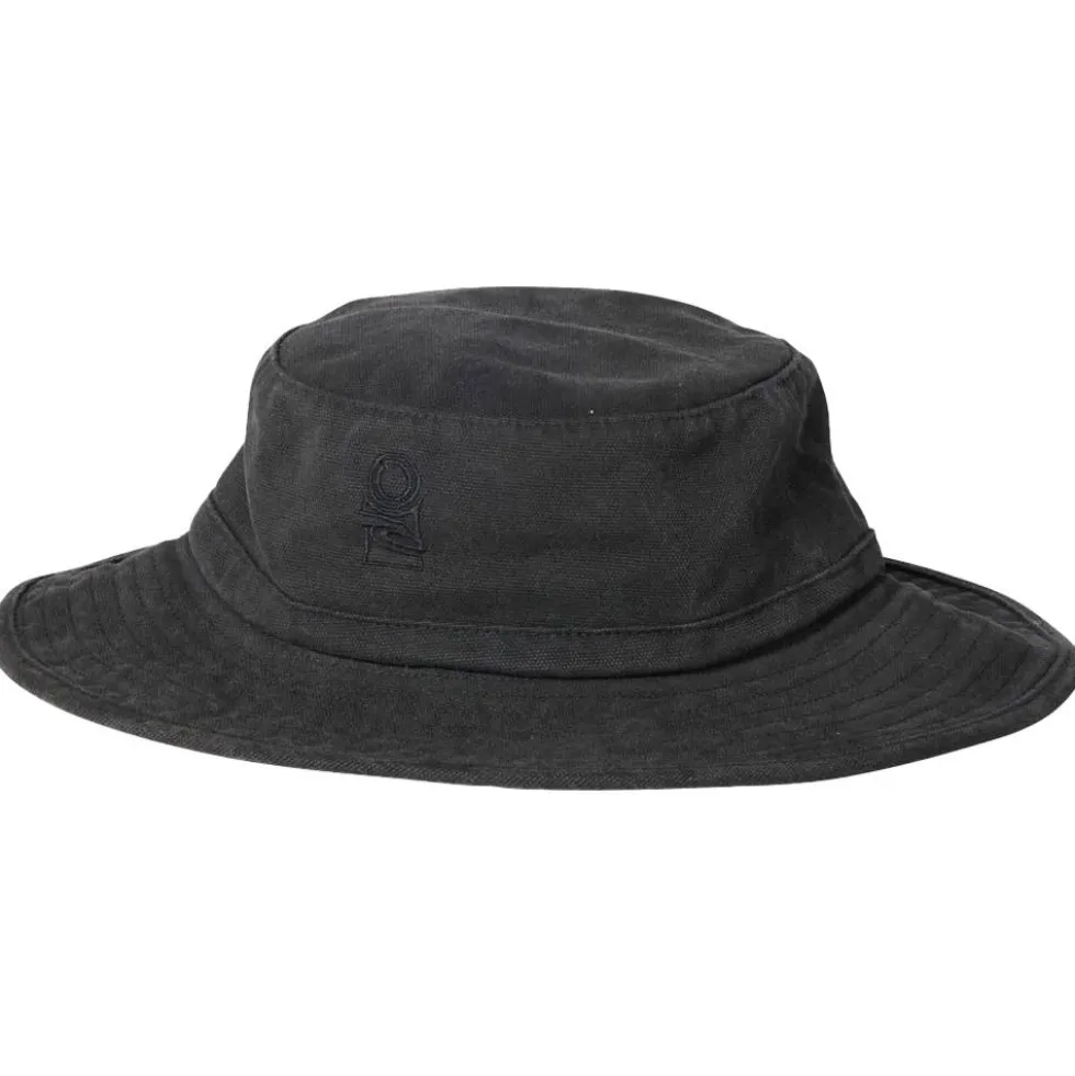 Cappelli da pescatore Rip Curl Search Canvas Wide Brim Hat Black