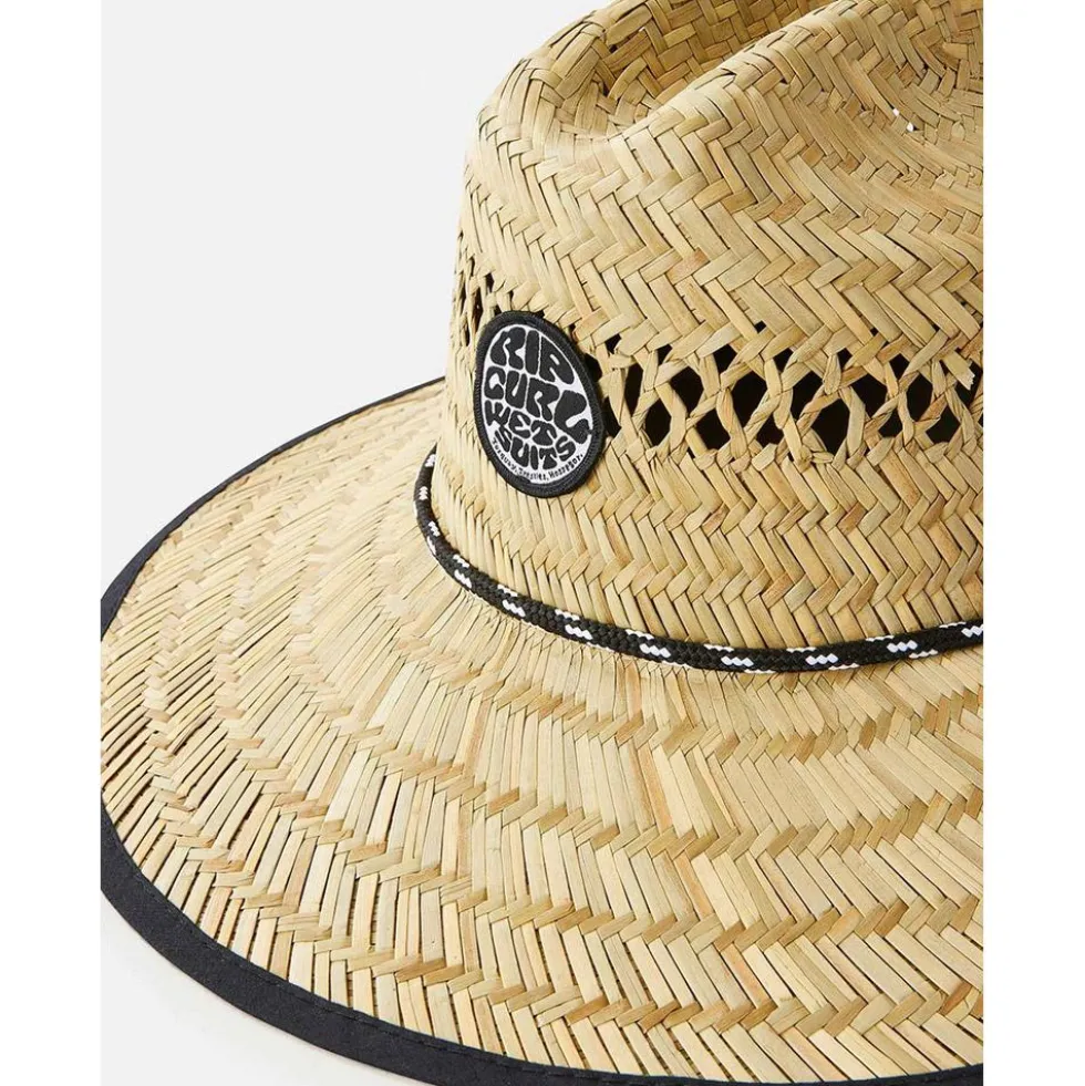Cap Rip Curl Logo Straw Hat Natural