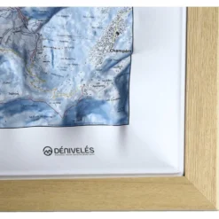 Carte 3D Deniveles Cadre 50x70 cm Brut