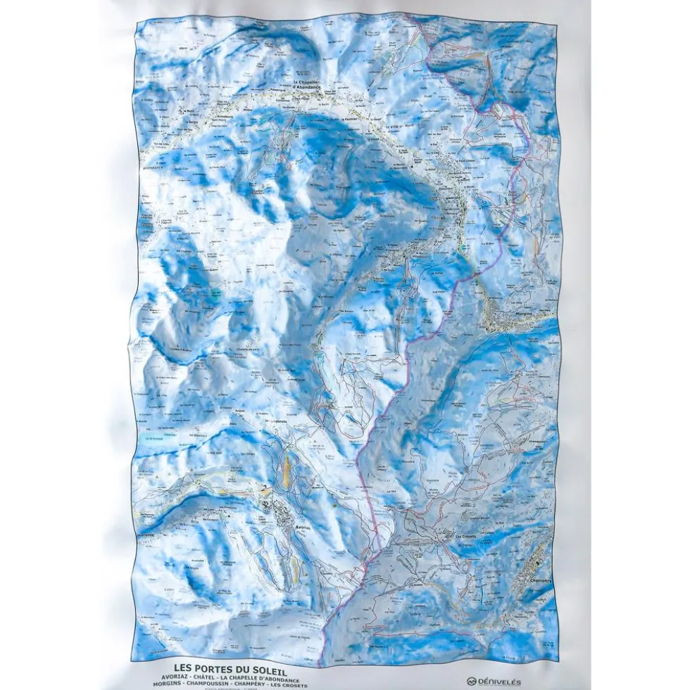 Carte 3D Deniveles Carte Des Pistes Portes Du Soleil Avoriaz Châtel Chapelle d’Abondance