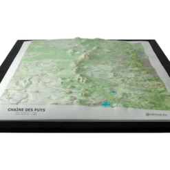 Carte 3D Deniveles Chaine Des Puys