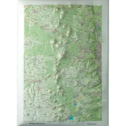Carte 3D Deniveles Chaine Des Puys